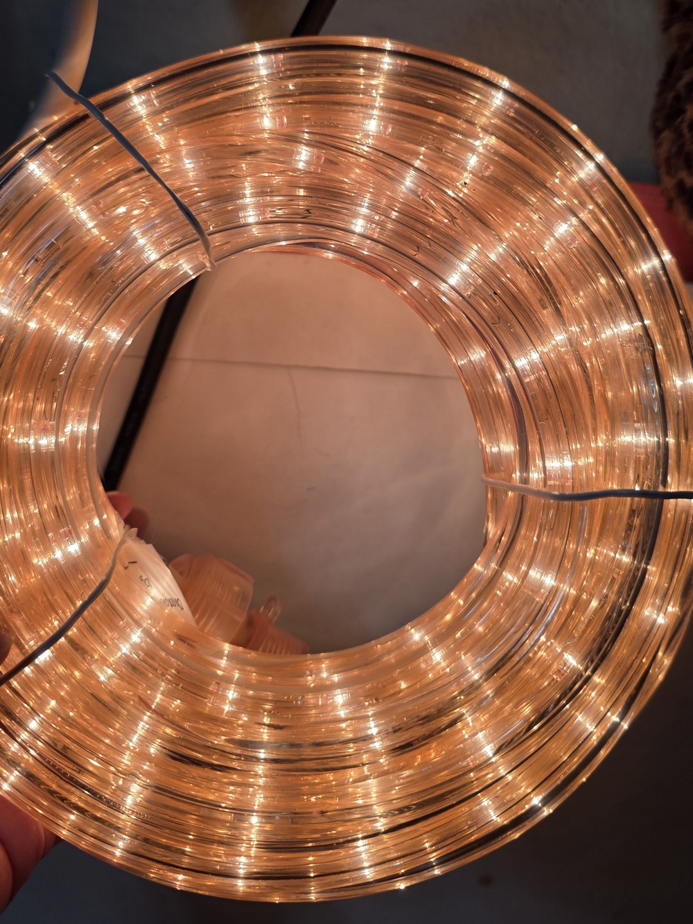 Warm White LED Rope Light Coil - Home Accents